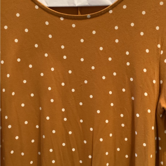 Old Navy Mustard Polka Dot Dress - Picture 3 of 6